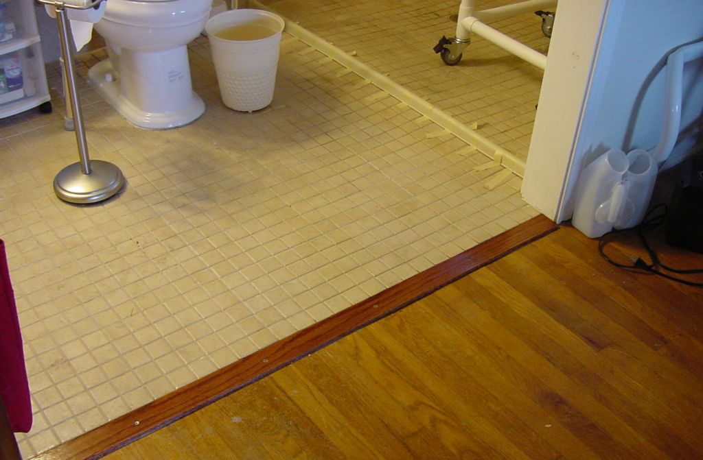 Floor transition strips wheelchair friendly